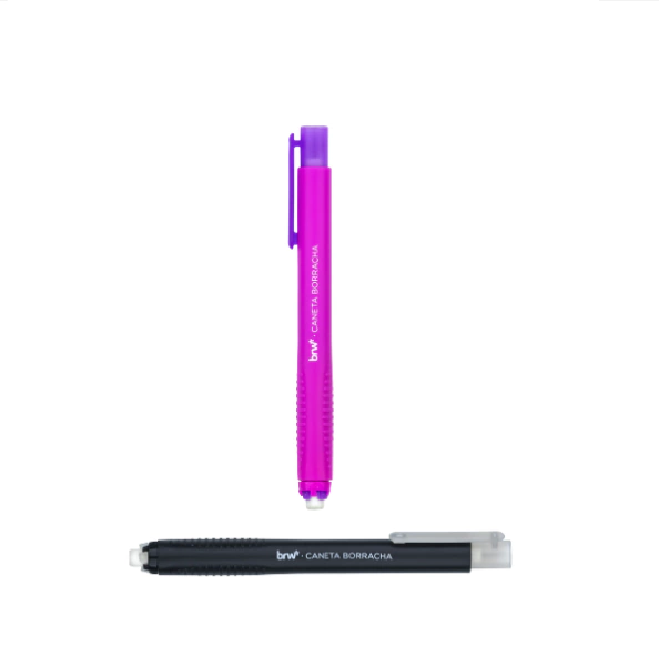 CANETA BORRACHA RETRÁTIL BRW
