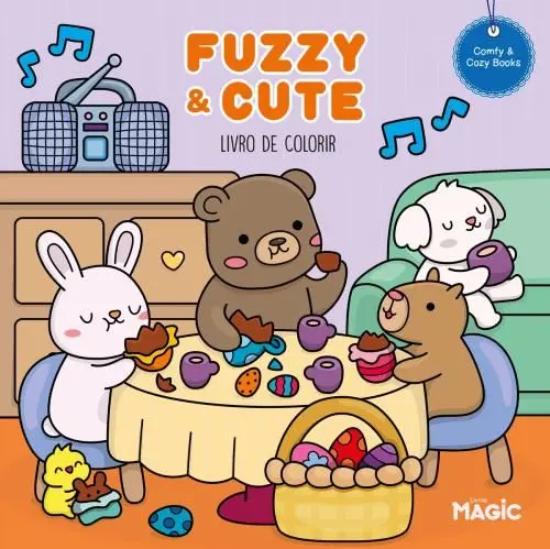 LIVRO DE COLORIR FUZZY AND CUTE