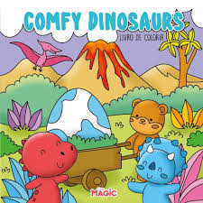 LIVRO DE COLORIR COMFY DINOSAURS