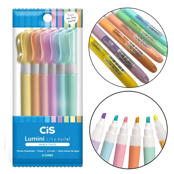 CIS LUMINI LITE PASTEL COM 6 CORES
