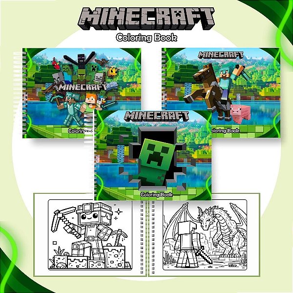 LIVRO DE COLORIR MINECRAFT