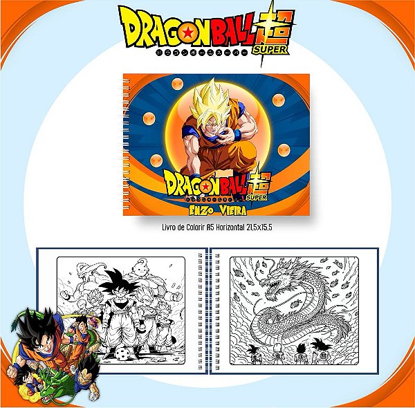 LIVRO DE COLORIR DRAGON BALL Z