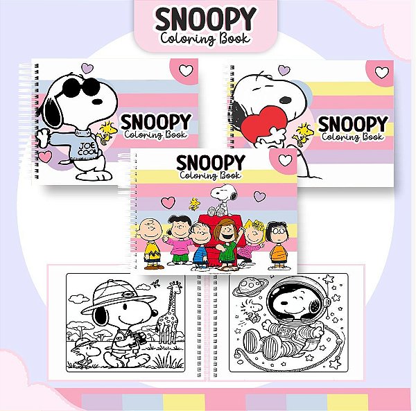 LIVRO DE COLORIR SNOOPY