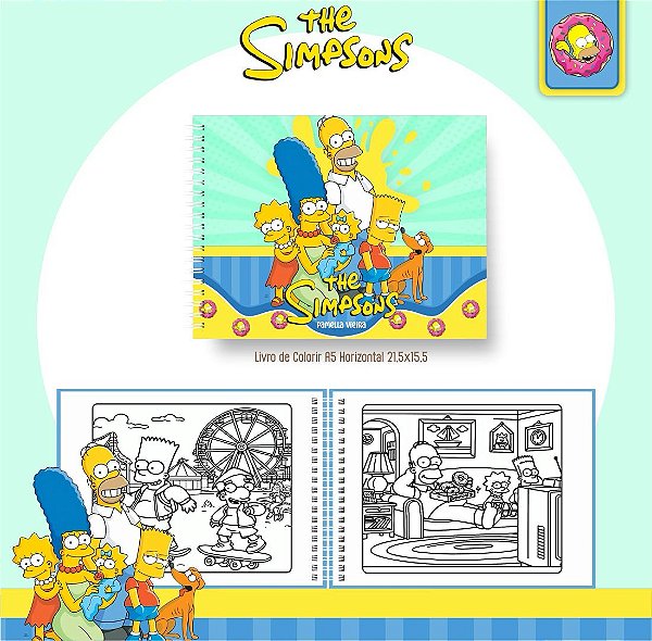 LIVRO DE COLORIR SIMPSONS