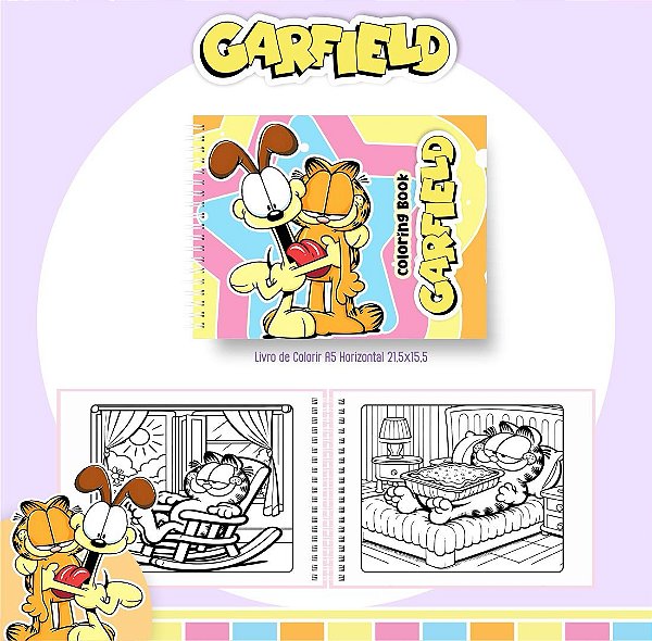 LIVRO DE COLORIR GARFIELD