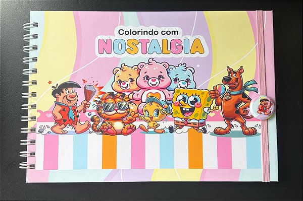 LIVRO DE COLORIR COLORINDO NOSTALGIA
