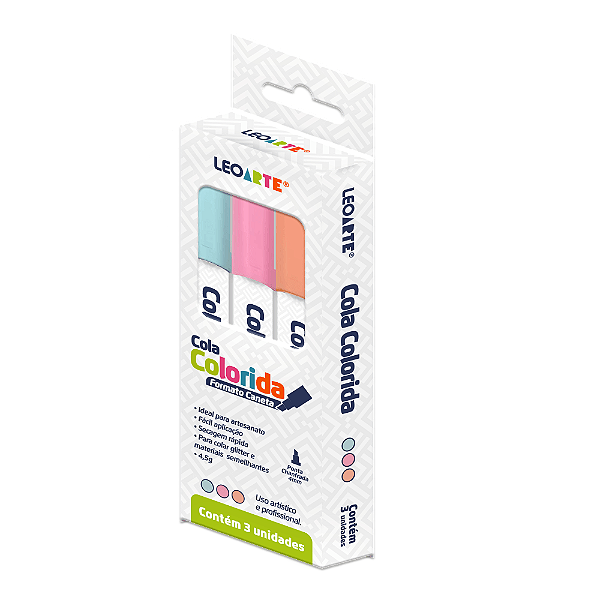 COLA COLORIDA FORMATO CANETA LEO&LEO