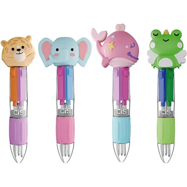 MINI CANETA ESFEROGRÁFICA CIS FUN 4X1