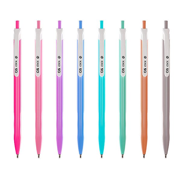 CANETA ESFEROGRÁFICA RETRÁTIL CIS CLICK