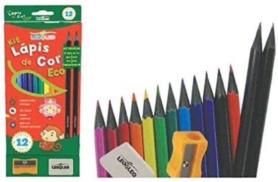 KIT LÁPIS DE COR ECO LEO & LEO