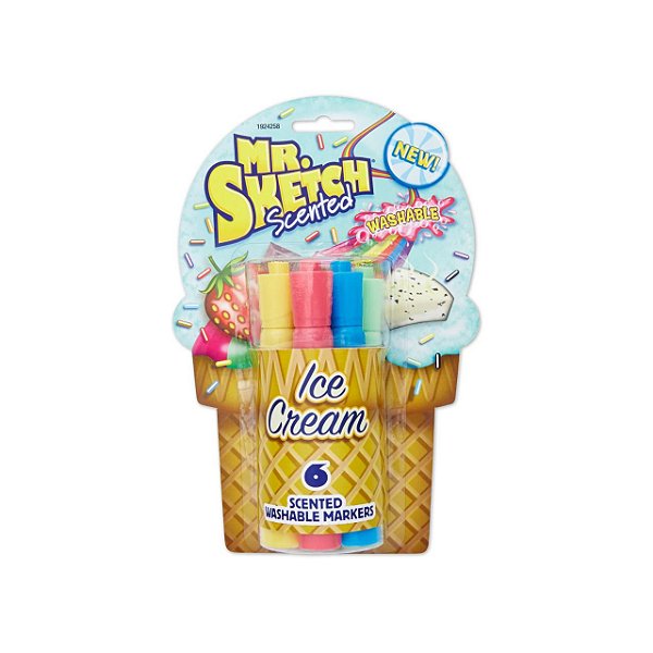 BLISTER C/6 MARCADORES AROMATIZADO ICE CREAM MR. SKETCH SORT