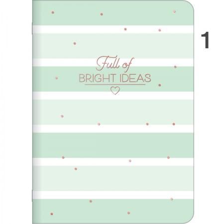 CADERNO GRAMPEADO FLEXÍVEL SOHO 32 FOLHAS