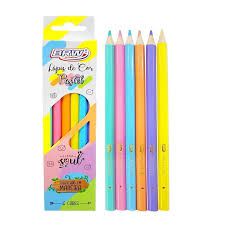 LAPIS DE COR PASTEL 6 CORES BRW