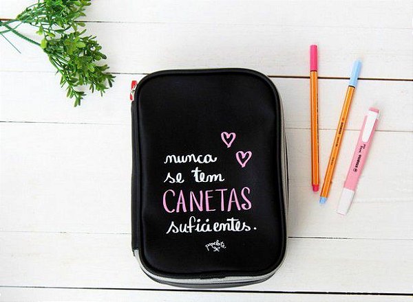 ESTOJO BOX NUNCA SE TEM CANETAS SUFICIENTE