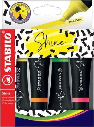 MARCA TEXTO STABILO SHINE COM 4UN