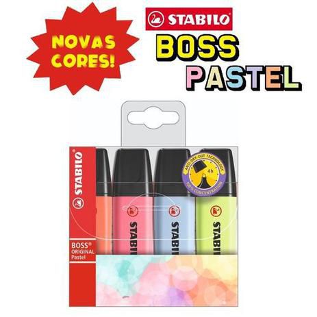 STABILO BOSS ORIGINAL PASTEL KIT 4 CORES