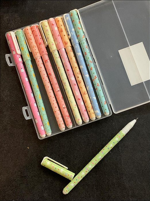 CANETA EM GEL COM 10 CORES