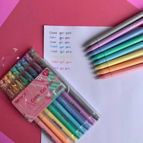 CANETA EM GEL 8 CORES