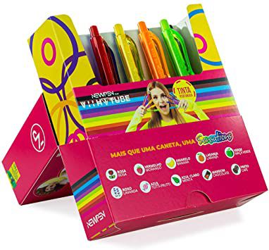 CANETA ESFEROGRAFICA CLIC SENSATIONS PERFUMADA VIIH TUBE