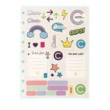 FOLHA DE ADESIVOS COOL CADERNO INTELIGENTE