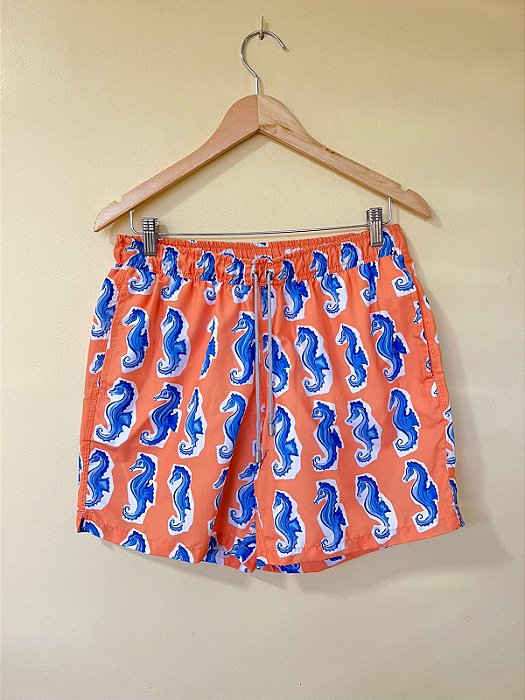 Shorts Seahorse Laranja