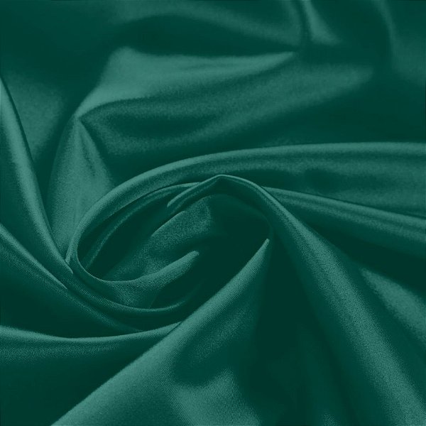 Cetim Com Elastano Azul Petróleo