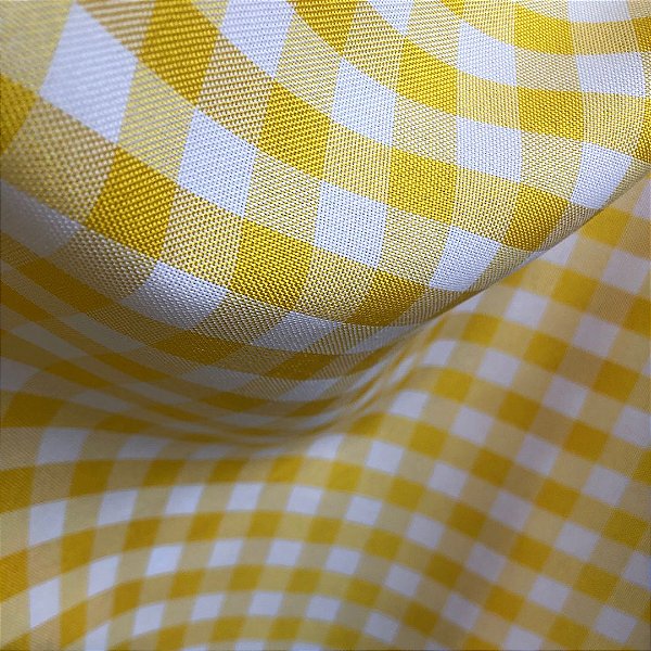 Tecido Oxford Xadrez - Amarelo