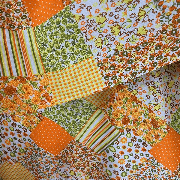 Tecido Percal 100% ALG 180 Fios - 2,50m de Largura - Patchwork Amarelo