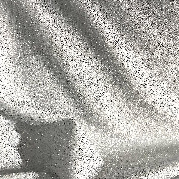 Malha Lurex Com Elastano - Branca - 1,60m de Largura