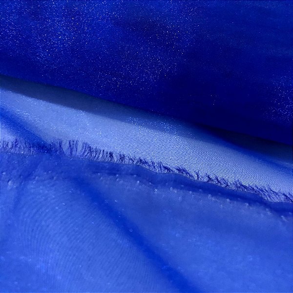 Organza Cristal - Azul Royal - 1,50m de Largura