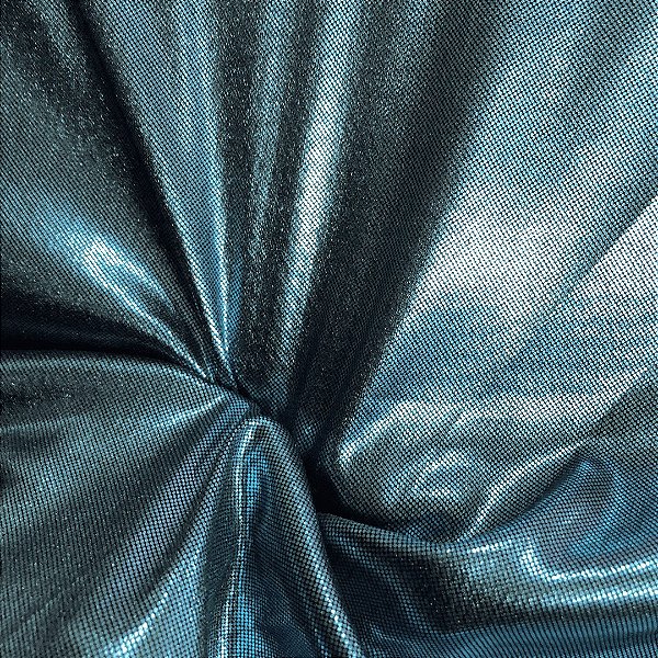 Tecido Lamê - Azul Metalizado - 1,50m de Largura