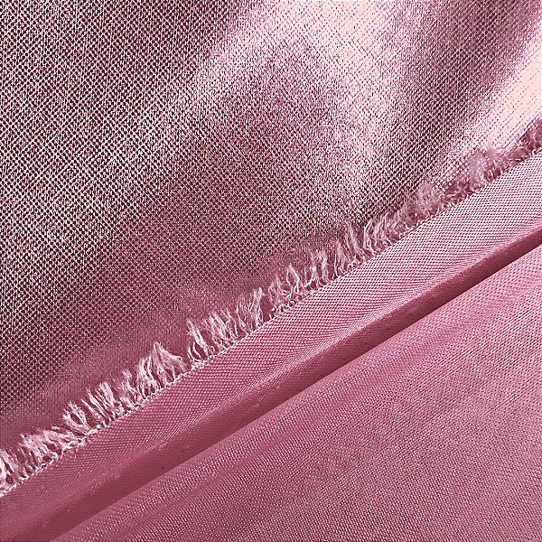 Tecido Lamê - Rosa Claro - 1,50m de Largura