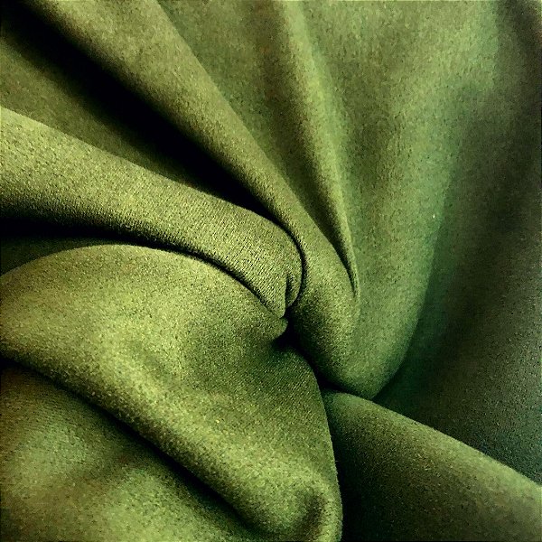 Tecido Suede Scuba - Verde - 1,50m de Largura