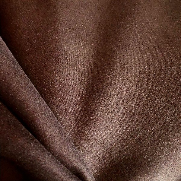 Tecido Suede Scuba - Marrom - 1,50m de Largura