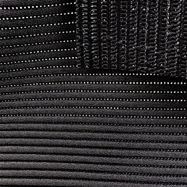 Passadeira Antiderrapante Tapete Duna Soft - Preto - 65cm de Largura