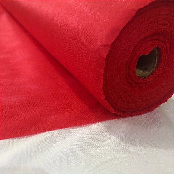 TNT - PEÇA 50M - Gramatura 40 - Vermelho - 1,40m de Largura
