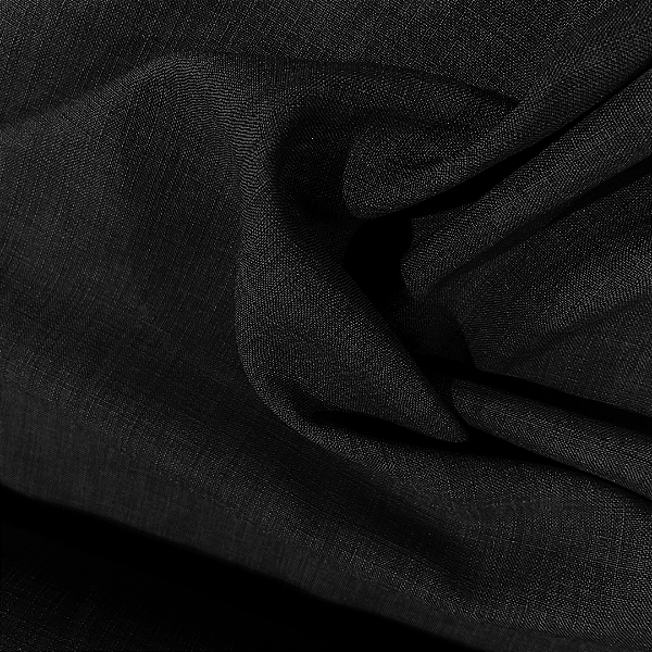 Linho Tinto Melange - Preto - 1,50m de Largura