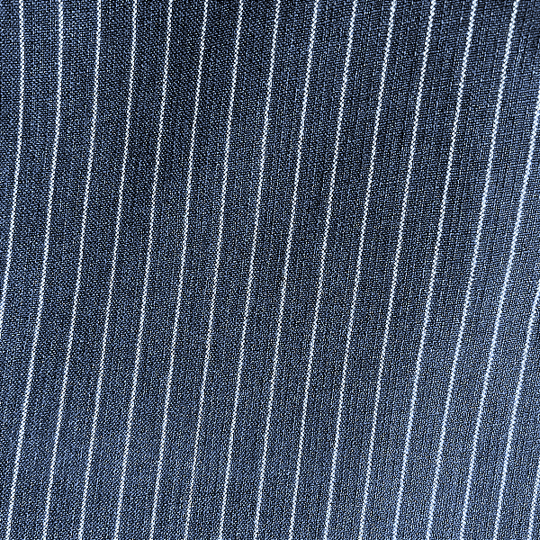 Linho Risca de Giz - Azul Marinho - 1,50m de Largura