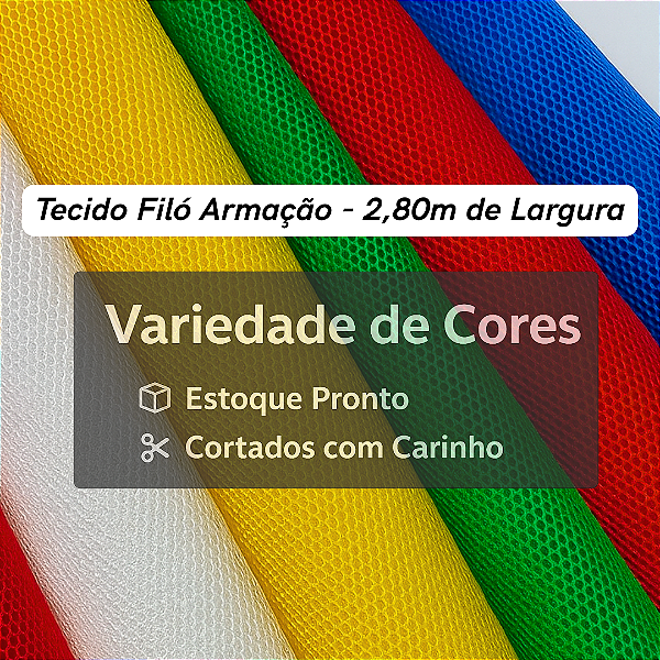 10m Tecido Filó Tule Para Armação - Branco - 2,80m de Largura ( 10m x 2,80m )