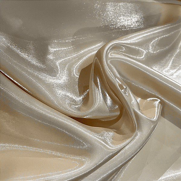 Tecido Zibeline Glow - Champanhe - 1,50m de Largura | Brilho e Estrutura Sofisticada