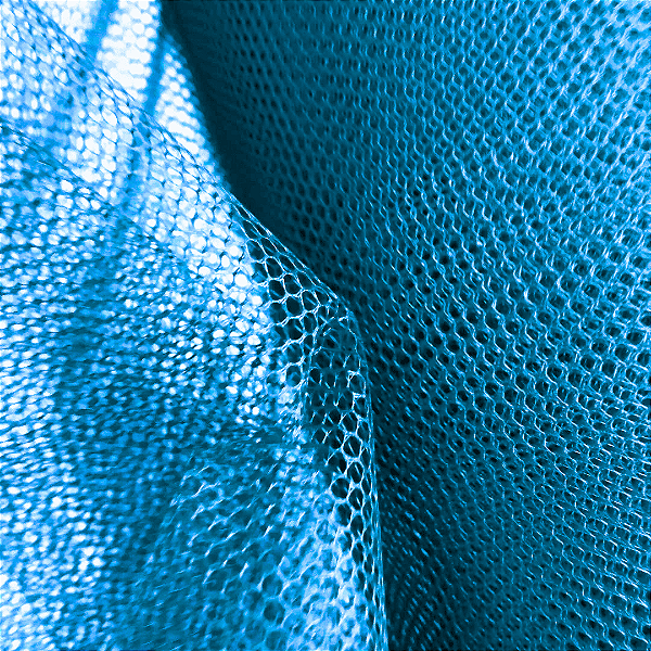 Tecido Filó Tule Para Armação - Azul Turquesa - 2,80m de Largura