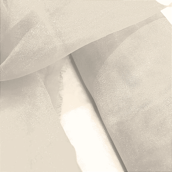 Organza Cristal - Off White - 1,50m de Largura