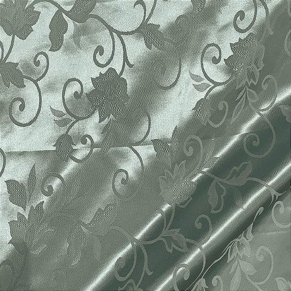 Jacquard Satin - Verde - 1,50m de Largura | Brilho Discreto e Textura para Decoração