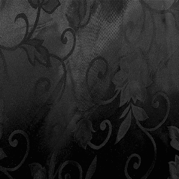 Jacquard Satin - Preto - 1,50m de Largura | Brilho Discreto e Textura para Decoração