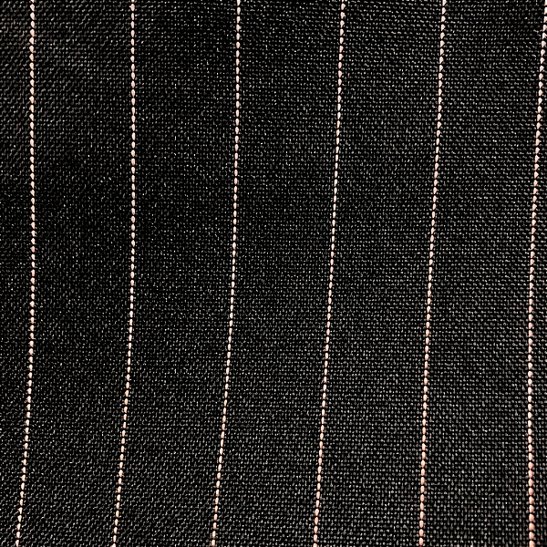 Oxford Risca de Giz - Preto Listra Bege - 1,47m de Largura