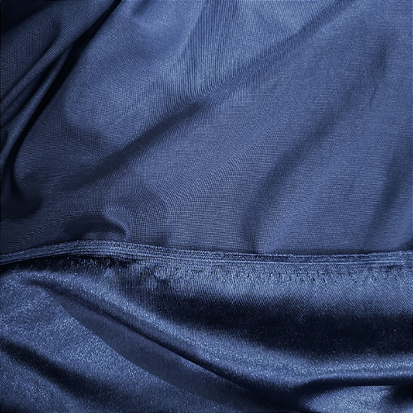 Tecido Malha Prada - Azul Marinho - 1,50m de Largura - 95% Poliéster 5% Elastano - Moda Festa e Fitness
