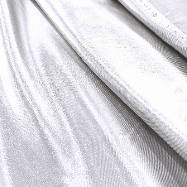 Tecido Malha Prada - Branco - 1,50m de Largura - 95% Poliéster 5% Elastano - Moda Festa e Fitness