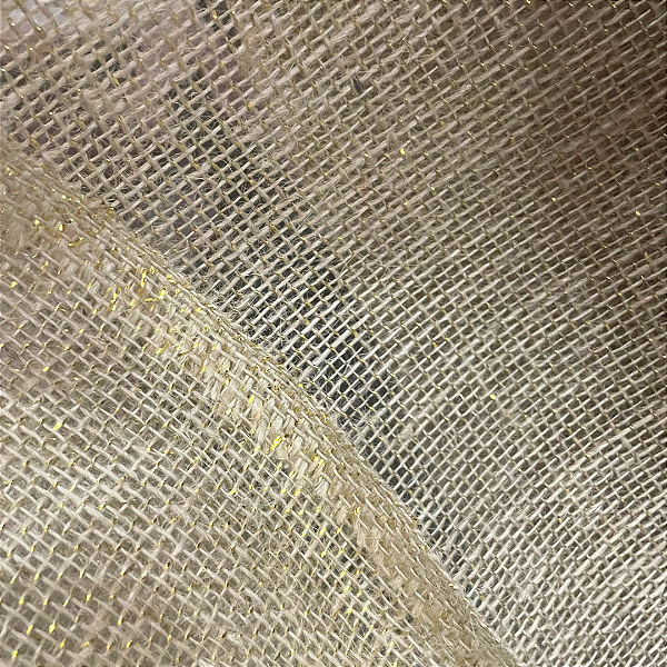 Tecido Juta Natural - 1,00m de Largura - 100% Juta - Decoração e Artesanato Rústico