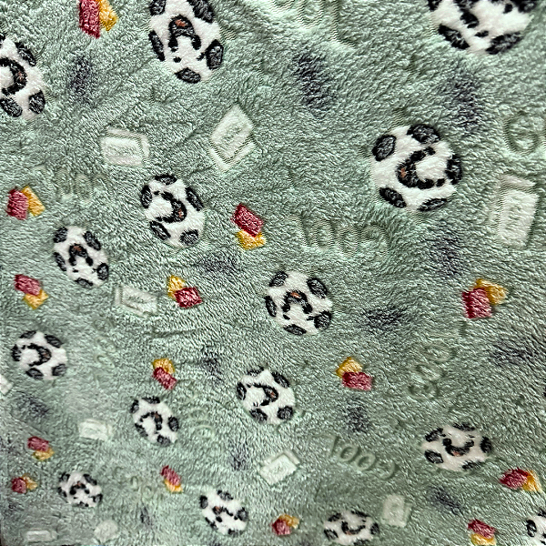 Tecido Fleece Ultra Soft 3D Brilha no Escuro Estampado - Futebol Verde - 1,60m de Largura - 100% Poliéster - Mantas e Pijamas Infantis