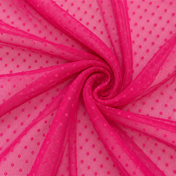 Tule Poá 5mm - Pink - 1,50m de Largura